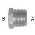 Tompkins Male Pipe to Female Pipe Reducer Bushing: 1-11 1/2 A, 3/4-14 B 470687